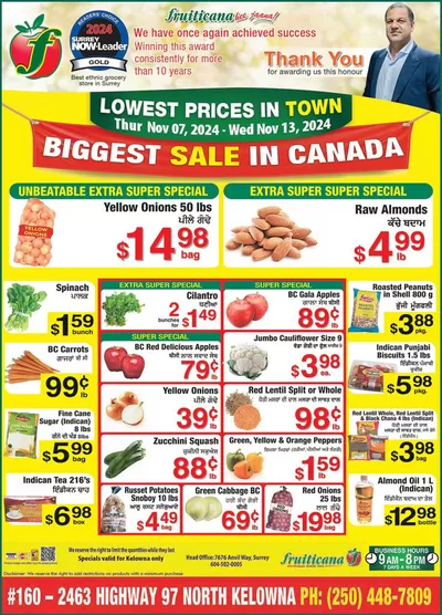 Fruiticana catalogue in Abbotsford | Discover attractive offers | 2024-11-09 - 2024-11-23