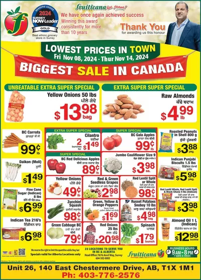 Fruiticana catalogue in Abbotsford | Our best deals for you | 2024-11-09 - 2024-11-23