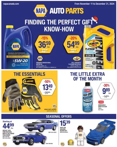 Automotive offers in Saint Albert | Flyer in NAPA Auto Parts | 2024-11-11 - 2024-12-31