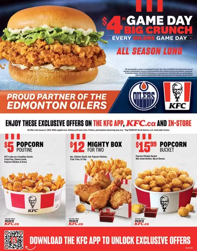 KFC catalogue in Edmonton | KFC NEW MENU | 2024-11-11 - 2025-01-05