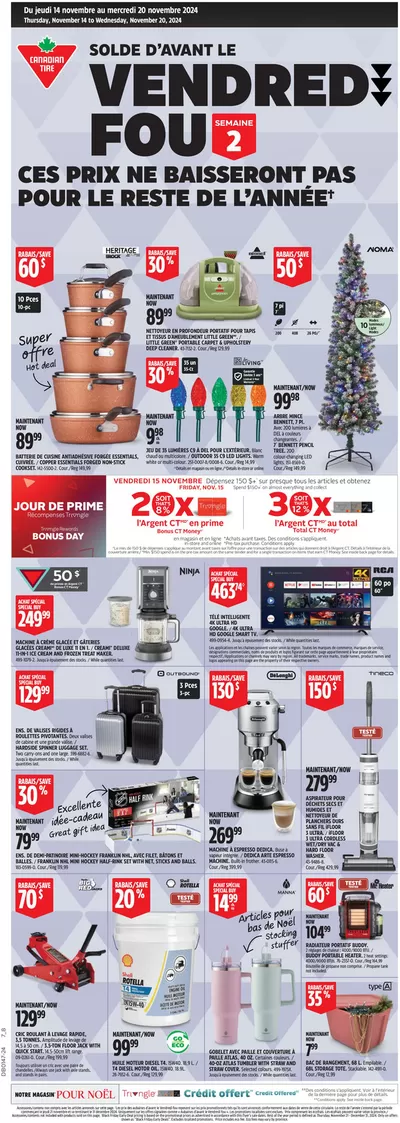 Canadian Tire catalogue in Montreal West | Great offer for all customers | 2024-11-14 - 2024-11-20