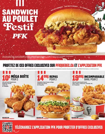 KFC catalogue in Gatineau | Sandwich Au Poulet Festif  | 2024-11-11 - 2025-01-05