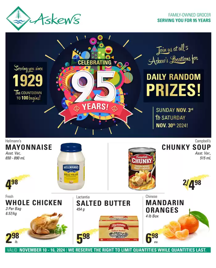 Askews Foods catalogue in Vancouver | Celebrating 95 Years | 2024-11-11 - 2024-11-16