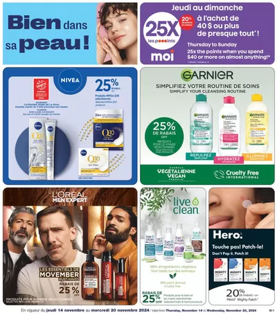 Jean Coutu catalogue in Moncton | Cosmetics Insert | 2024-11-14 - 2024-11-20