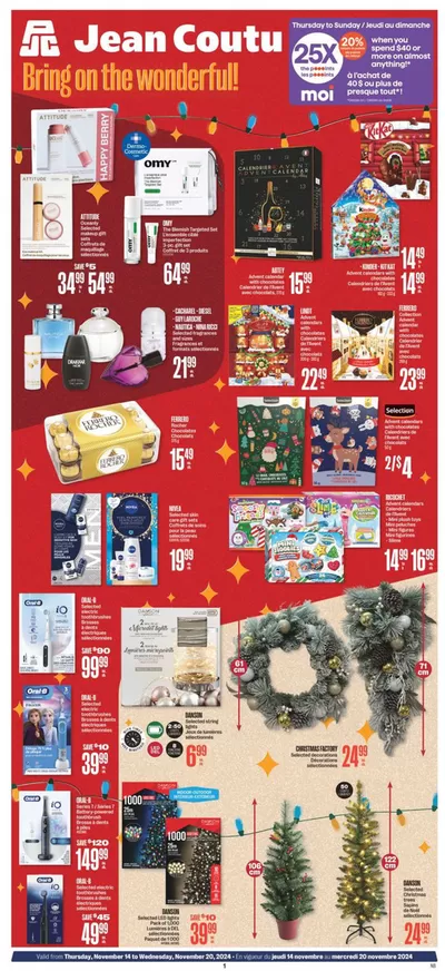 Jean Coutu catalogue in Moncton | Top offers for all bargain hunters | 2024-11-14 - 2024-11-20