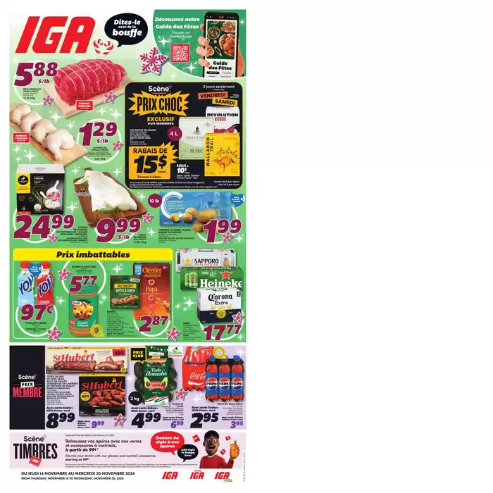 IGA Extra catalogue in Edmundston | Great discounts on selected products | 2024-11-14 - 2024-11-20