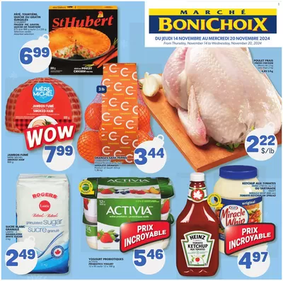 Grocery offers in Papineauville QC | Current bargains and offers in Marché Bonichoix | 2024-11-14 - 2024-11-20