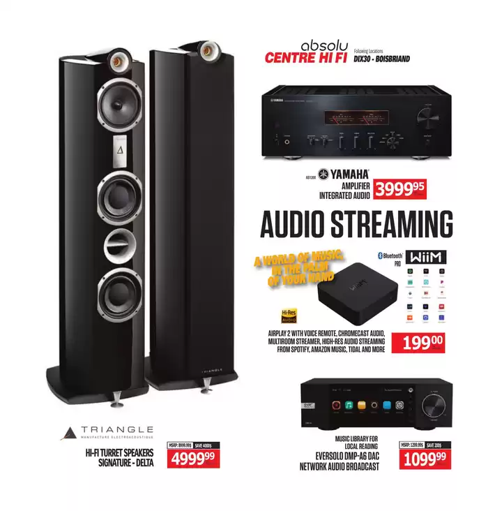 Centre Hi-Fi catalogue in Laval | Weekly Flyer | 2024-11-08 - 2024-11-14