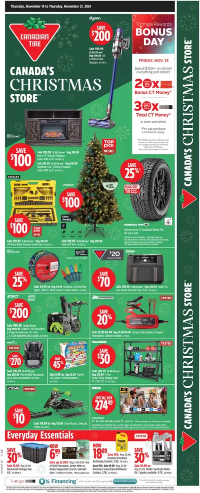 Canadian Tire catalogue in Saint John | Exclusive deals and bargains | 2024-11-14 - 2024-11-21