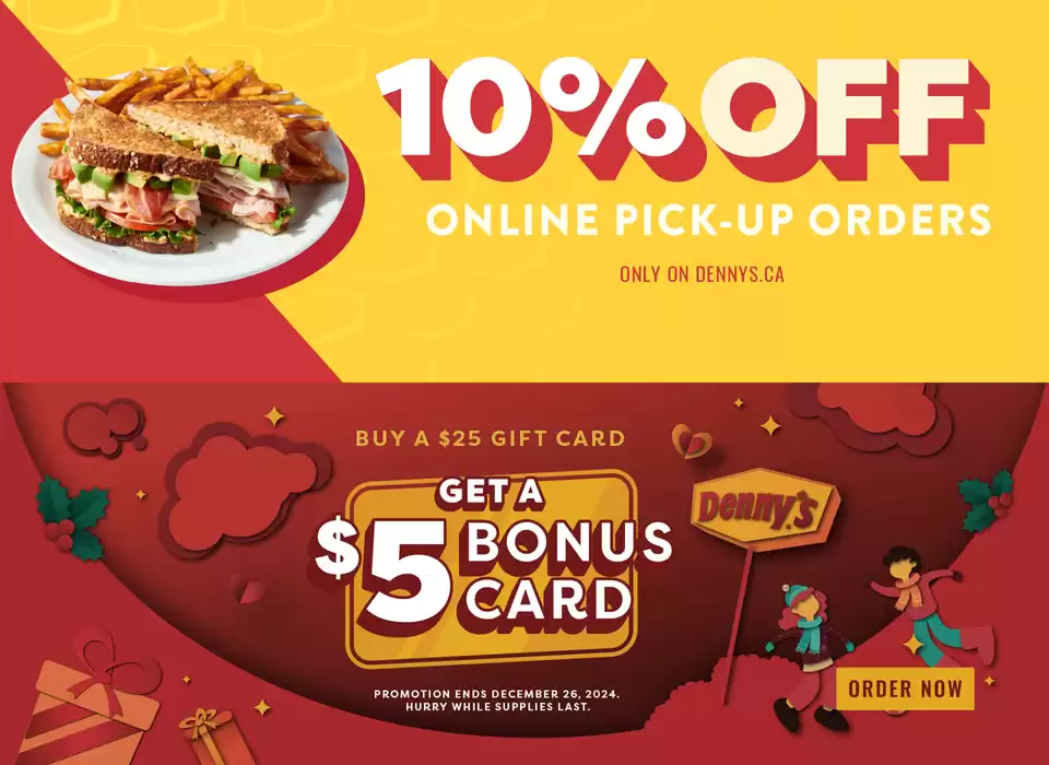 Denny's catalogue in Edmonton | Special Offers For You | 2024-11-12 - 2024-11-26