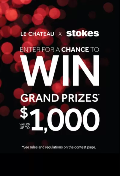 Clothing, Shoes & Accessories offers in L'Île-Cadieux | Stand A Chance To Win Prizes Up To $1000  in Le Château | 2024-11-12 - 2024-11-26