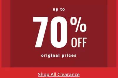 Clothing, Shoes & Accessories offers in Saint Albert | Up To 70% Off in Moores | 2024-11-12 - 2024-11-26