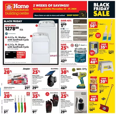 Home Hardware catalogue in Yorkton | Home Hardware weekly flyer | 2024-11-14 - 2024-11-27