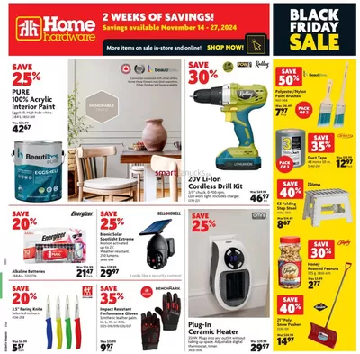 Home Hardware catalogue in Yorkton | Our best bargains | 2024-11-14 - 2024-11-27