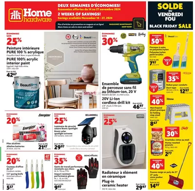 Home Hardware catalogue in Yorkton | Current bargains and offers | 2024-11-14 - 2024-11-27