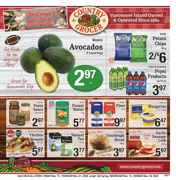 Country Grocer catalogue in Duncan | Current bargains and offers | 2024-11-13 - 2024-11-27