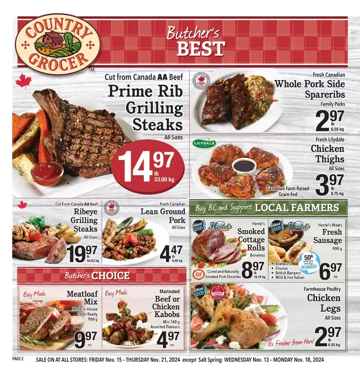 Country Grocer catalogue in Duncan | Current bargains and offers | 2024-11-13 - 2024-11-27