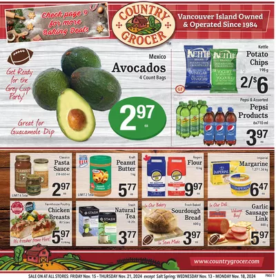 Grocery offers in Nanaimo | Current bargains and offers in Country Grocer | 2024-11-13 - 2024-11-27