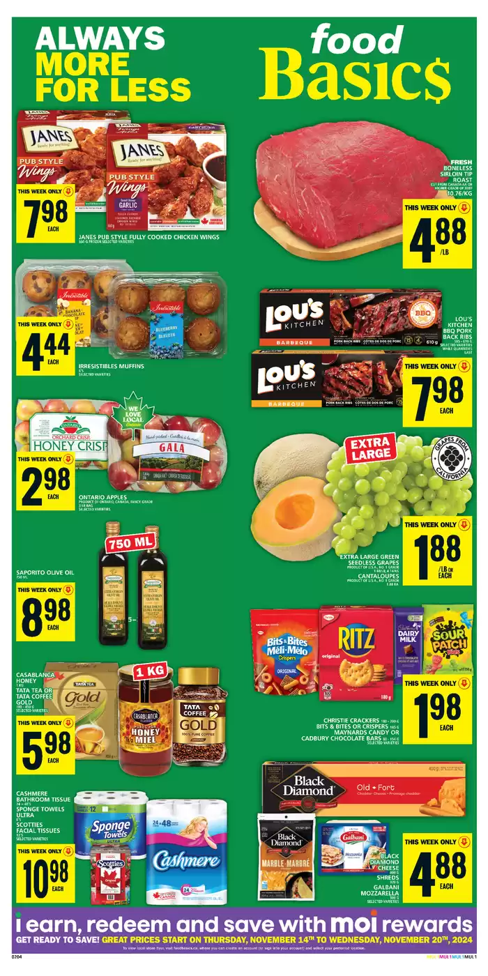 Food Basics catalogue in Milton | Special offers for you | 2024-11-14 - 2024-11-20