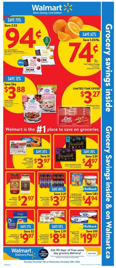 Grocery offers in Yellowknife | Walmart flyer in Walmart | 2024-11-14 - 2024-11-20