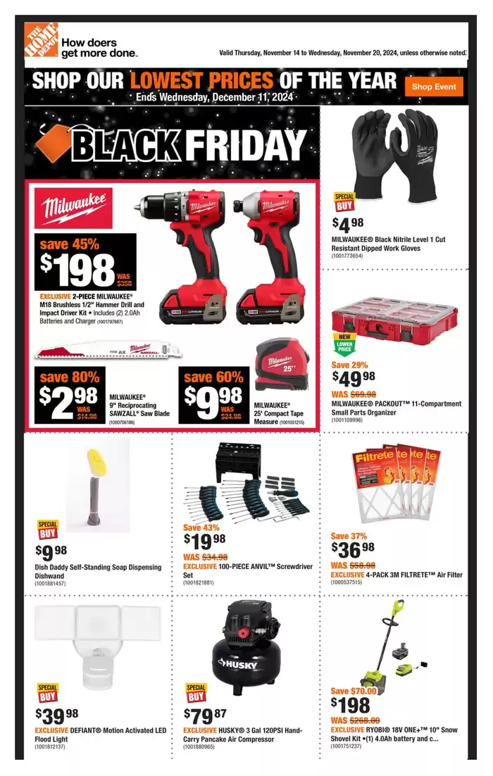 Home Depot catalogue in Sault Ste. Marie | Weekly Flyer_CP | 2024-11-14 - 2024-11-20