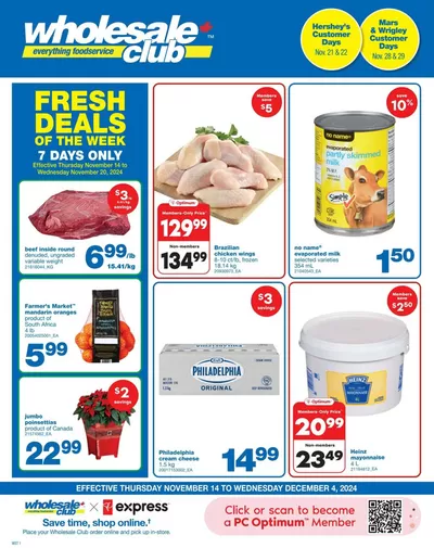 Wholesale Club catalogue in Owen Sound | Wholesale Club Weekly ad | 2024-11-14 - 2024-12-04