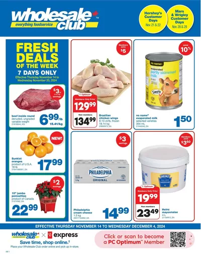 Wholesale Club catalogue in Owen Sound | Save now with our deals | 2024-11-14 - 2024-12-04