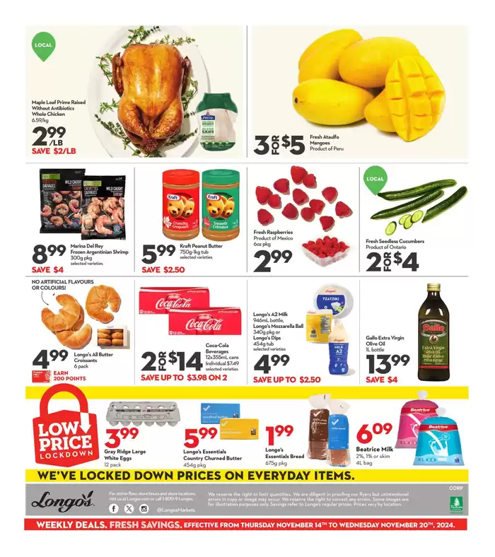 Longo's catalogue in Oshawa | Weekly Flyer | 2024-11-14 - 2024-11-20