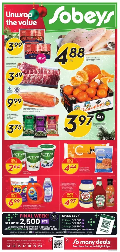 Sobeys catalogue | Sobeys Weekly ad | 2024-11-14 - 2024-11-20