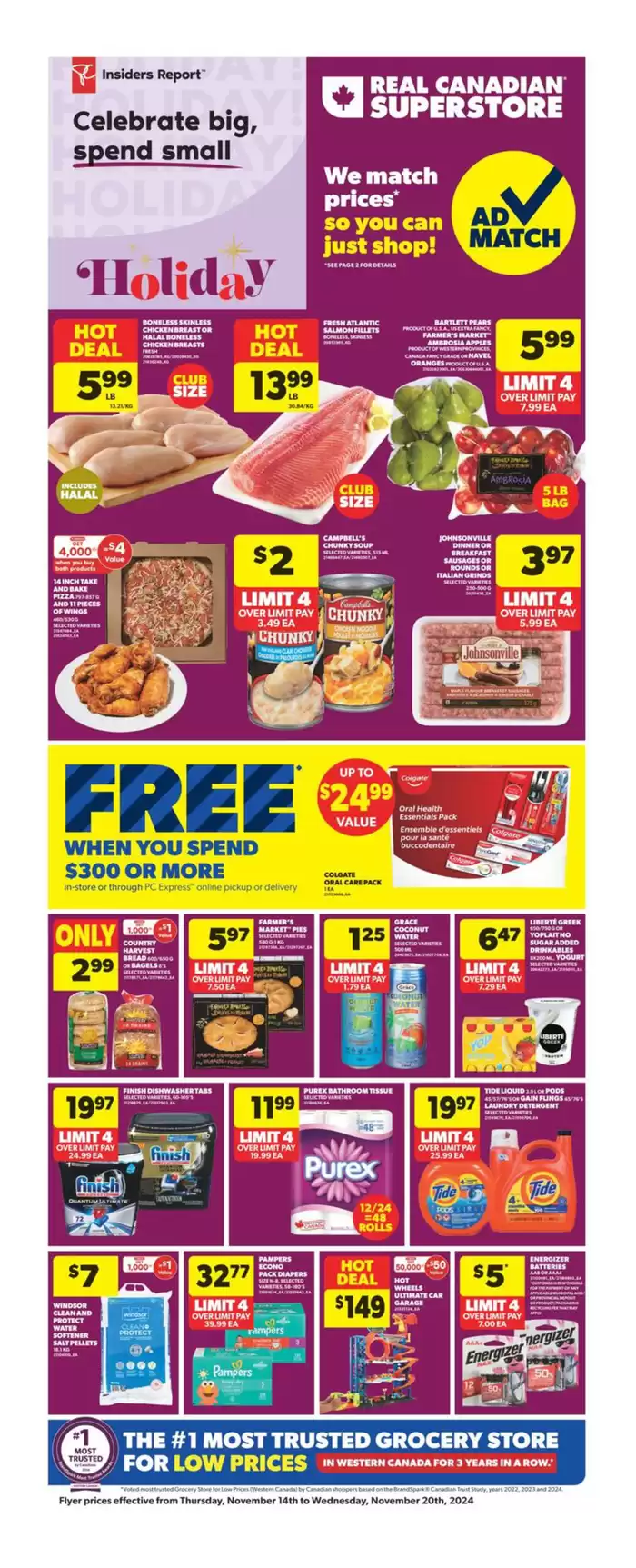 Real Canadian Superstore catalogue in Brandon | Exclusive deals for our customers | 2024-11-14 - 2024-11-20