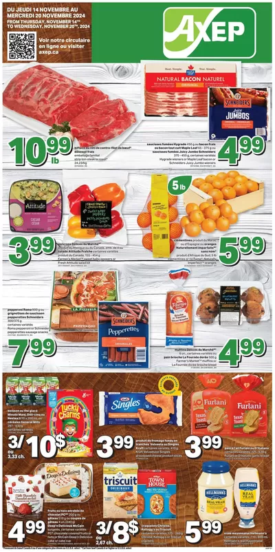 Grocery offers in Saint-Joseph-de-Beauce | Axep Weekly ad in Axep | 2024-11-14 - 2024-11-20