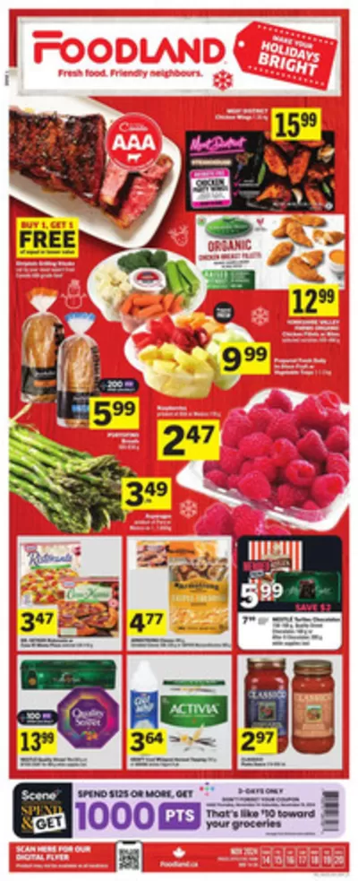 Foodland catalogue in Orangeville | Weekly Flyer | 2024-11-14 - 2024-11-20