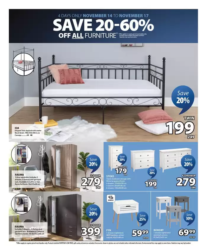 JYSK catalogue in Brampton | This week's offer Flyer | 2024-11-14 - 2024-11-28