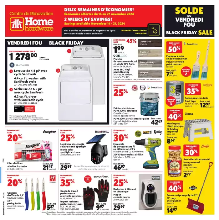 Home Hardware catalogue in Yorkton | Great offer for bargain hunters | 2024-11-14 - 2024-11-27