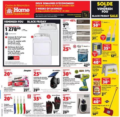 Home Hardware catalogue in Port Hardy | Great offer for bargain hunters | 2024-11-14 - 2024-11-27