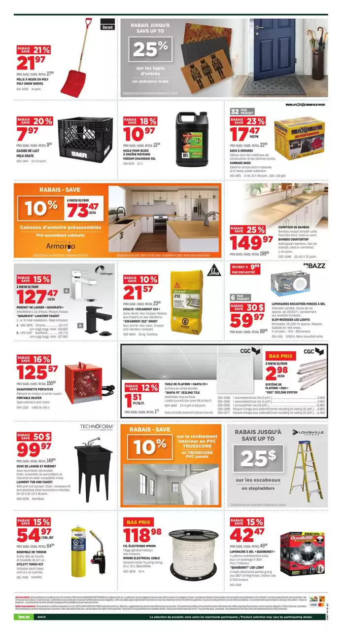 BMR catalogue in Saint-Basile | Weekly Ad | 2024-11-14 - 2024-11-20