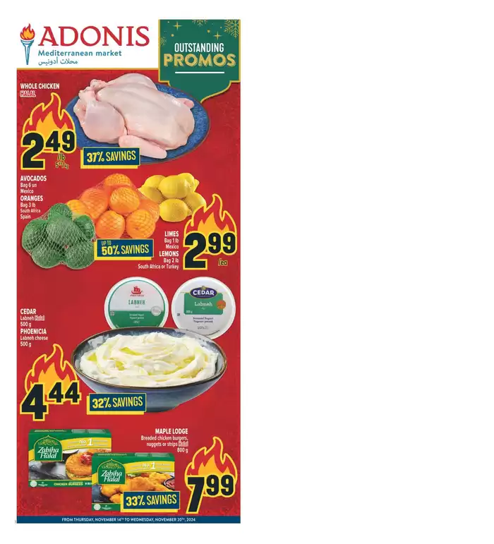 Marché Adonis catalogue in Mississauga | Current deals and offers | 2024-11-14 - 2024-11-20