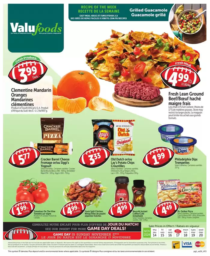 ValuFoods catalogue in Moncton | Current deals and offers | 2024-11-14 - 2024-11-20