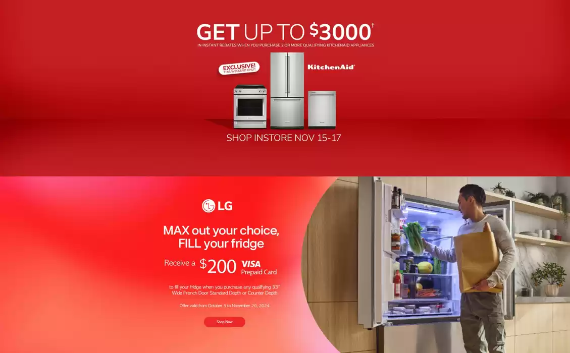 Goemans Appliances catalogue in Mississauga | Current deals and offers | 2024-11-14 - 2024-11-20