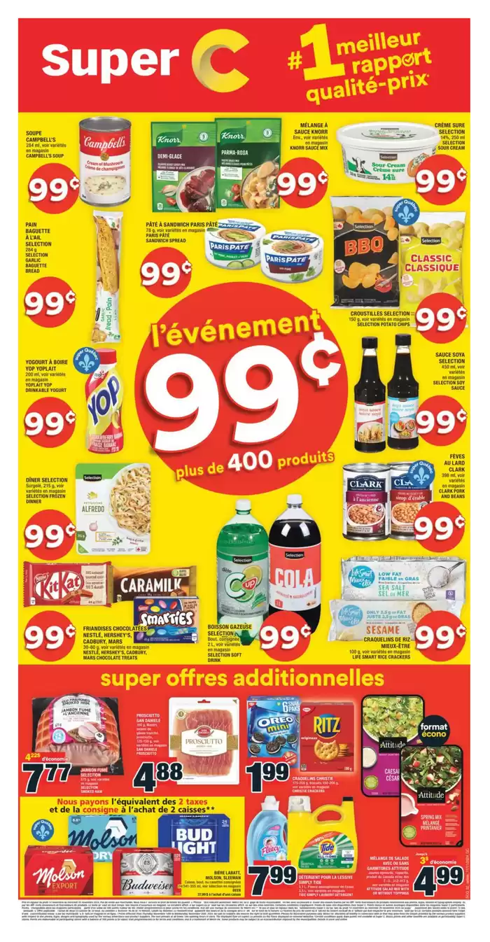 Super C catalogue in Gatineau | Attractive special offers for everyone | 2024-11-14 - 2024-11-20