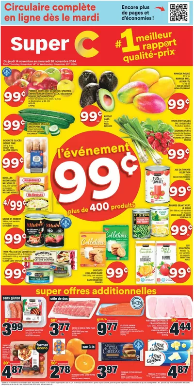 Grocery offers in Montreal West | Attractive special offers for everyone in Super C | 2024-11-14 - 2024-11-20