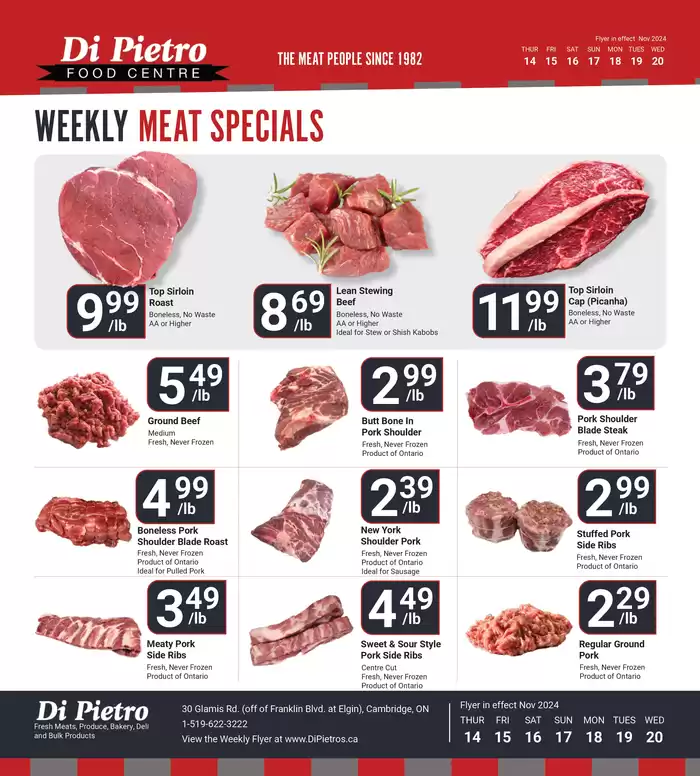 Di Pietro catalogue in Kitchener | Top Specials This Week | 2024-11-14 - 2024-11-20