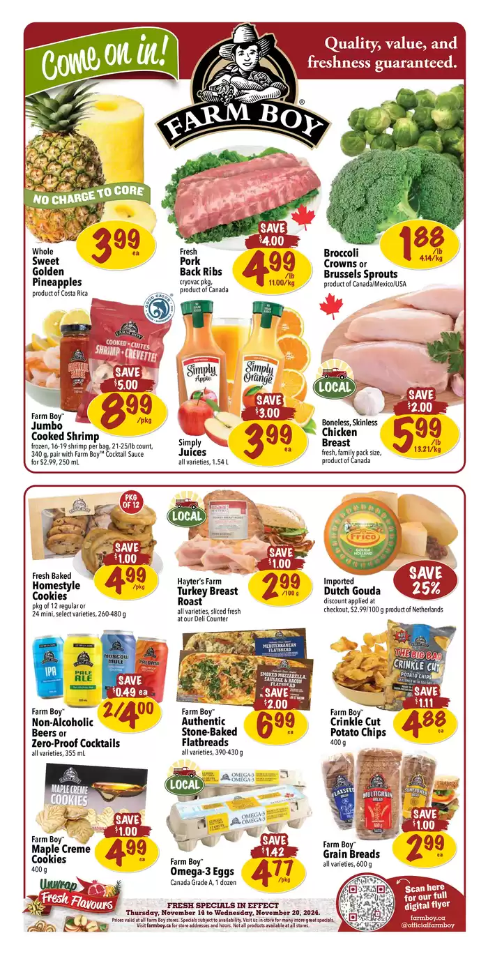 Farm Boy catalogue in Oshawa | Farm Boy weekly flyer | 2024-11-14 - 2024-11-28