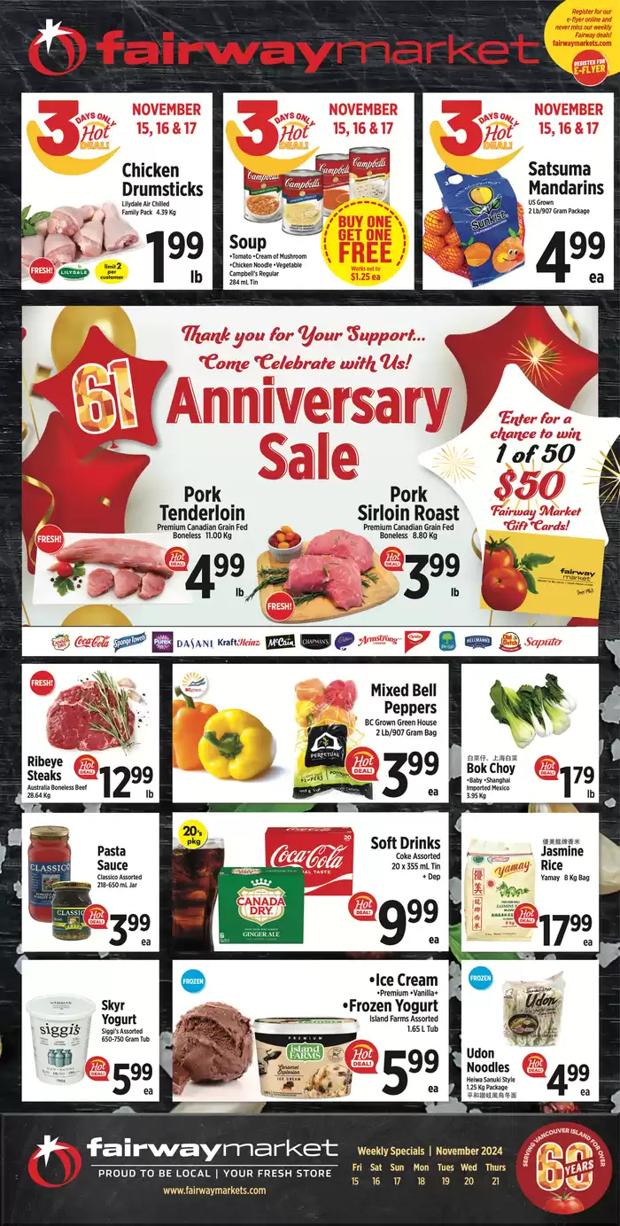 Fairway Market catalogue in Victoria BC | Fairway Market Weekly Flyer | 2024-11-14 - 2024-11-28