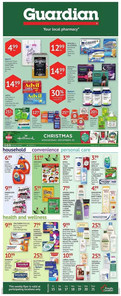 Pharmacy & Beauty offers in Alert Bay | Guardian Pharmacy weekly flyer in Guardian Pharmacy | 2024-11-13 - 2024-11-19