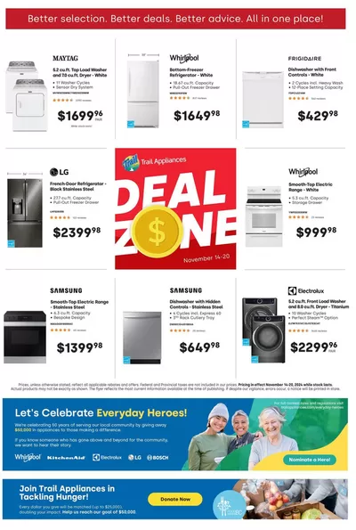 Electronics offers in Osler | Weekly Specials in Trail Appliances | 2024-11-14 - 2024-11-20