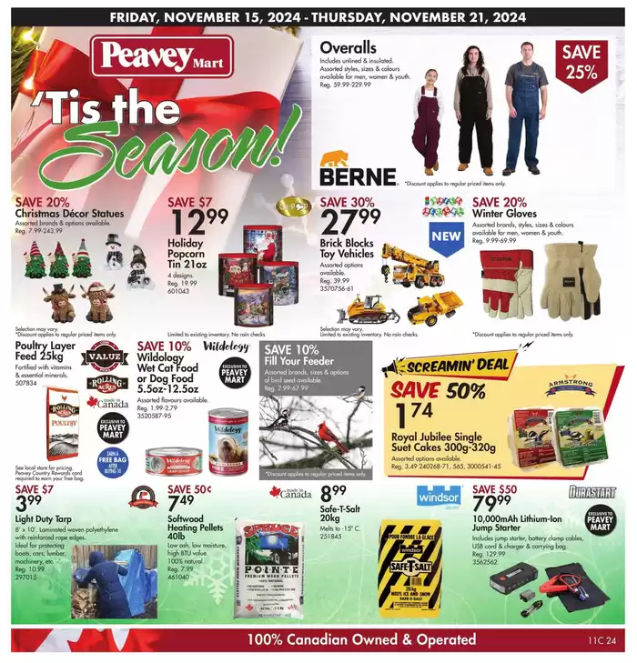 Peavey Mart catalogue in Morden | Tis The Season | 2024-11-15 - 2024-11-21