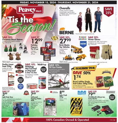 Peavey Mart catalogue in Battleford | Tis The Season | 2024-11-15 - 2024-11-21