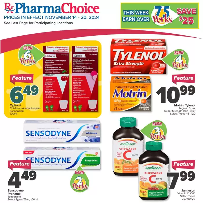 PharmaChoice catalogue in Caledonia NS | PharmaChoice Weekly ad | 2024-11-14 - 2024-11-20