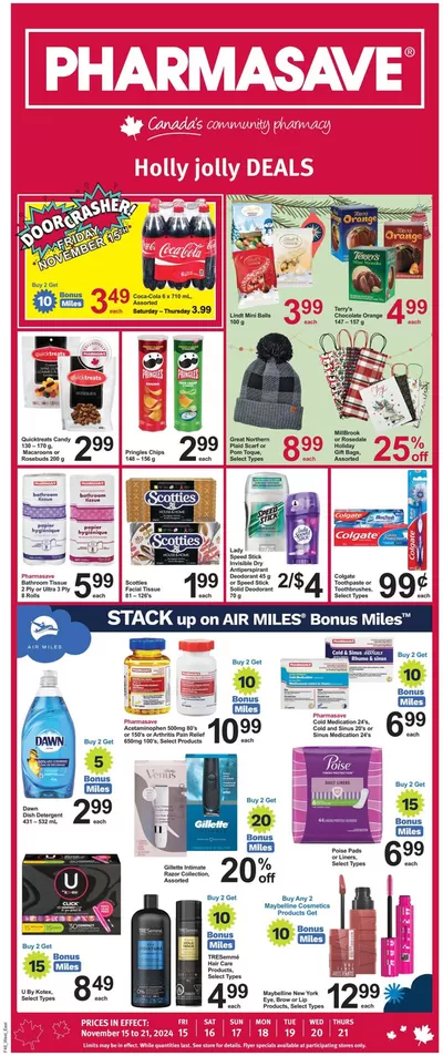 Pharmasave catalogue in Ottawa | Pharmasave weekly flyer | 2024-11-15 - 2024-11-21